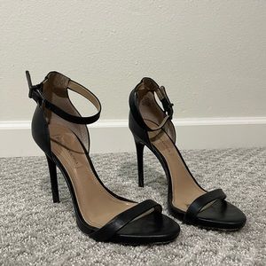 Women’s Black Strappy Heeled Sandals